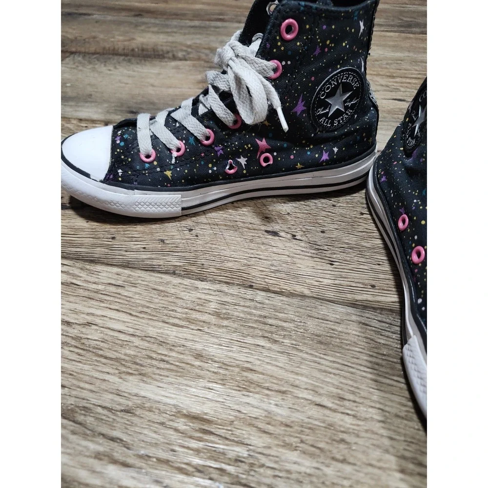 Converse Girls Chuck Taylor All Star JUNIOR sz 2 Space Harmony Sneakers 665113F
